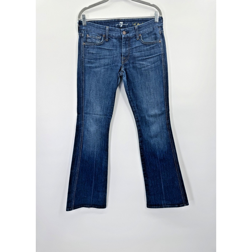 VTG 7 For All Mankind A Pocket Bootcut Jeans 28 x 31 Medium Wash Y2K Classic Fit